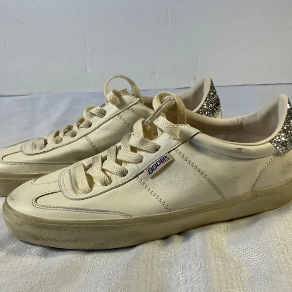 NIB! Golden Goose Limited Edition Soul Star Glitter Heel Sneakers, Size 40 - Picture 10 of 14